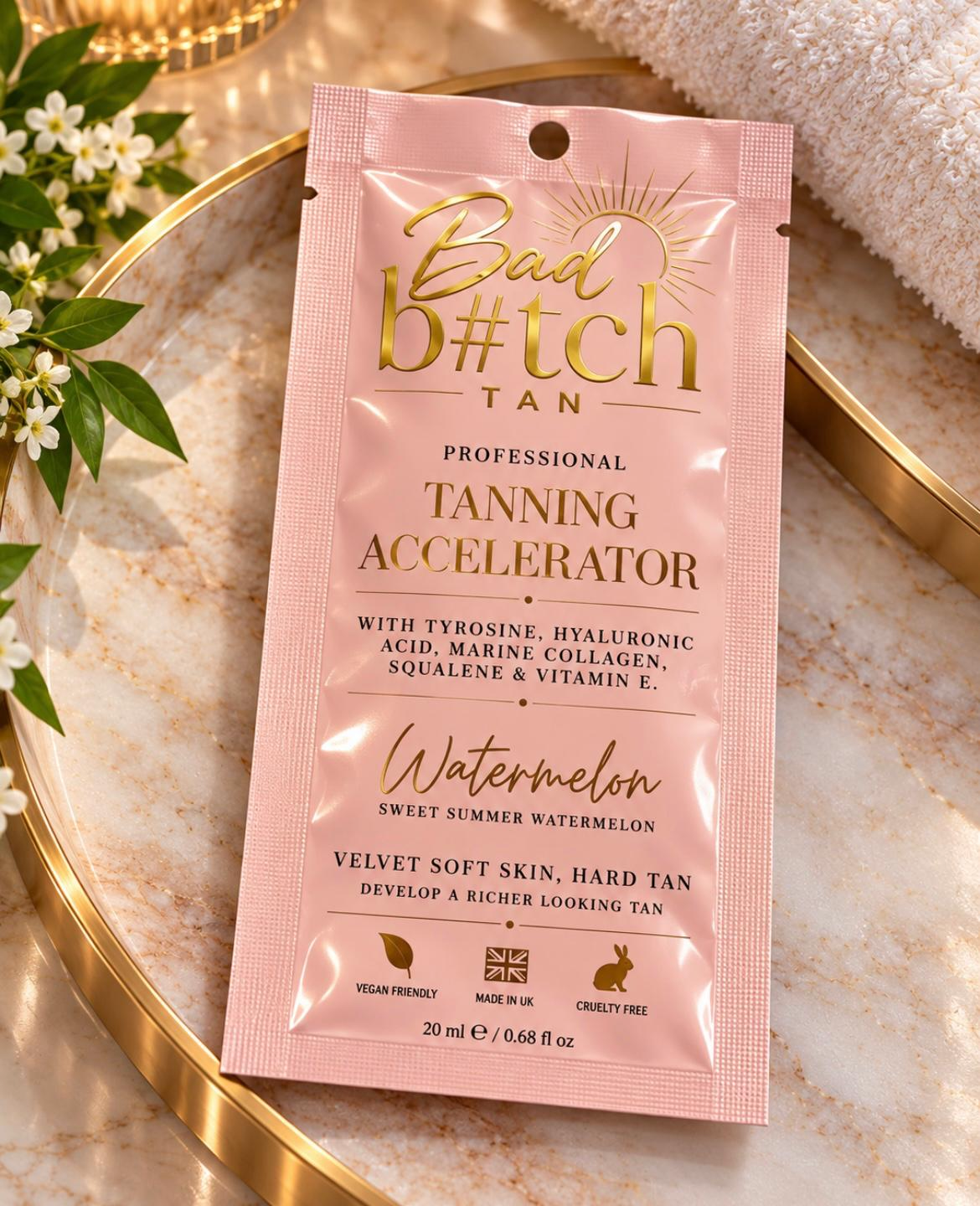Bad B#tch Tan Watermelon single-use tanning sachet